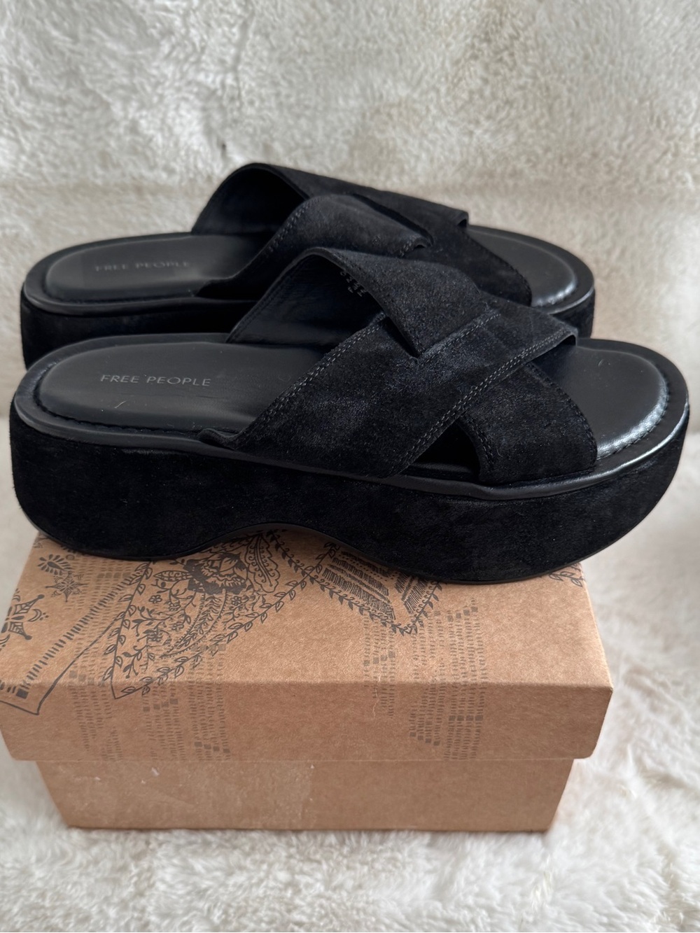 FREE PEOPLE ASBURY FLATFORM SANDAL SIZE 6 1/2 - Picture 8 of 11